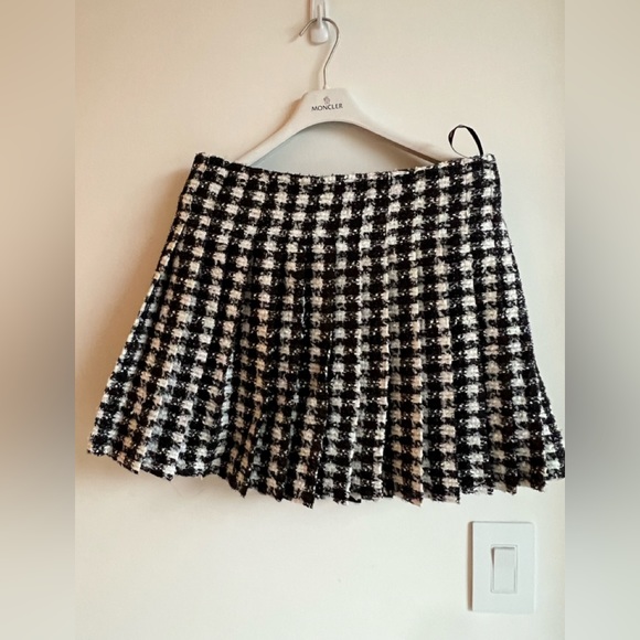 Self Portrait BLACK CHECK BOUCLE MINI JACKET DRESS - Picture 3 of 6